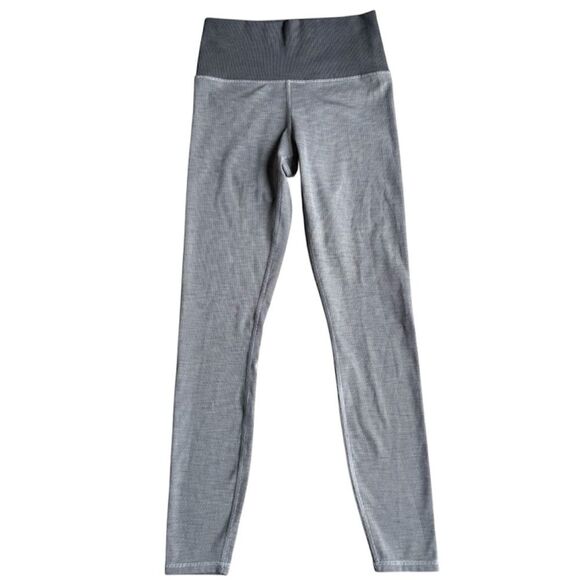 Vuori Lux Rib Studio Leggings Heather Grey XS - Picture 4 of 9